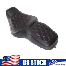 Red Stitch Full Set One-Piece Seat For Harley Electra Glide Road Glide 1997-2007 picture