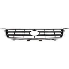 Grille For 2000-2001 Toyota Camry Chrome Shell w/ Black Insert Plastic picture