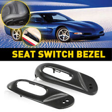 2x Seat Control Switch Bezel RH+LH Black  For 1997-2004 Chevrolet C5 Corvette picture
