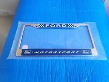 FORD MOTORSPORT LICENSE PLATE FRAME  NOS NEW 1980s 1990s Saleen Mustang Cobra picture