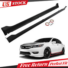 For Honda Accord 13-17 4Dr JDM MD Style Side Skirts Splitter Extension Black picture