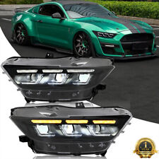 Pair LED Headlights For Ford Mustang 2015 2016 2017 Head Lamps Assembly LH+RH picture