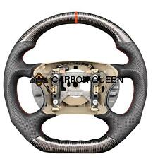 94-04 YEARS Ford Mustang GT CARBON FIBER STEERING WHEEL W/ BK LEATHER RED RING picture