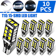 10Pcs Super White T15 921 912 LED Bulbs For Car Backup Reverse Light W16W 6000K picture