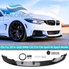 For 14-20 BMW 4 Series F32 F33 F36 M Sport Front Bumper Lip Splitter Carbon Look picture