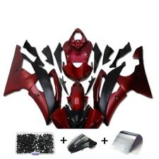 FSM Red Black Injection Bodywork Fairing Kit Fit for 2008-2016 Yamaha YZF R6 q06 picture