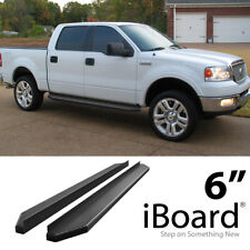 iBoard Black Running Boards Style Fit 04-08 Ford F150 SuperCrew Cab picture