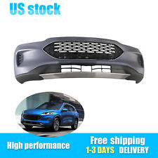 Complete Upper & Lower Front Bumper Cover Kit Primed For 2020-2021 Ford Escape picture