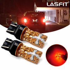 LASFIT 7443 7444 7440 7441 LED Bulbs Brake Stop Light Lamp Red Super Bright 2pcs picture