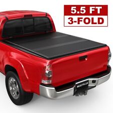 5.5FT Tri-Fold Hard Solid Truck Bed Tonneau Cover For 2007-2024 Toyota Tundra picture