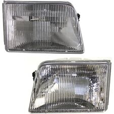 Headlights Headlamps Left & Right Pair Set for 93-97 Ford Ranger Pickup Truck picture