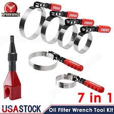 SPARKWHIZ 7 IN 1 Oil Filter Wrench Set Oil Filter Removal Tool 2-1/6