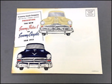 1953 Economy Coach Ambulance Hearse Vintage Car Brochure Catalog - Chrysler picture