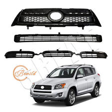 For 2009-2012 Toyota RAV4 Base/Sport Front Bumper Upper & Lower Grille Assembly picture