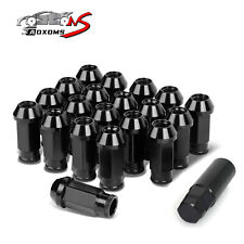20pcs Black Racing Extended Open End Tip Steel Wheel Lug Nuts M12x1.5+ Adapter picture
