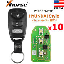 10 × Xhorse XKHY01EN VVDI Universal Wire Remote Key For Hyundai 3+1 Button picture