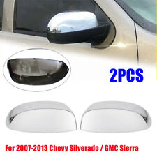 2PC Chrome Mirror Cover Caps For Silverado Tahoe Suburban GMC Sierra Yukon 07-14 picture