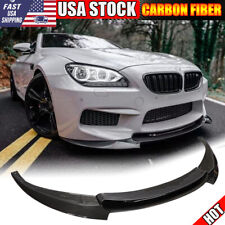 FOR BMW 6 Series F06 F12 F13 M6 2014-19 REAL CARBON FRONT BUMPER LIP SPLITTERS picture