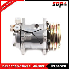 A/C Conditioning Compressor V-Belt Pulley For Sanden 508 Style Chrome Hot Rod picture