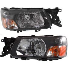 Headlight Assembly Set For 2005 Subaru Forester Left Right Composite With Bulb picture