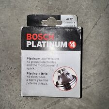New 4 pack of Bosch Platinum +4 spark Plugs, 4477 picture