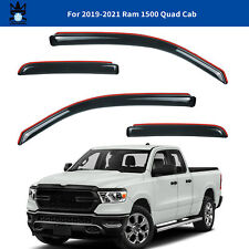 In Channel Mix Window Visors Sun Rain Guards for 2019-2024 Ram 1500 Extended Cab picture