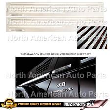 G63 Side Moldings Silver Body W463 G-Wagon Trim G550 G500 Panel Inserts New picture
