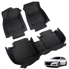 Luxury Leather Car Floor Mats For Honda Accord 2023-2024 Front&Rear 3PCS Liners  picture