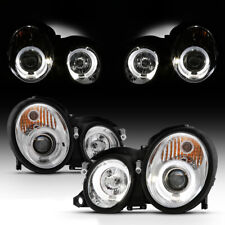 1998-2002 Mercedes Benz MB CLK-Series W208 Halo Angel Eye Projector Headlights picture