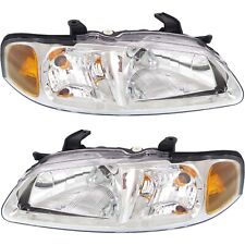 Headlight Set For 2000-2003 Nissan Sentra With Bulbs Driver and Passenger Side picture