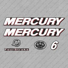 Mercury 6 hp Four Stroke outboard engine decals sticker set reproduction 6HP picture