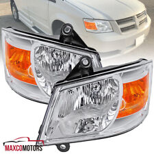 Headlights Fits 2008-2010 Dodge Grand Caravan Repalcement Lamps Left+Right 08-10 picture