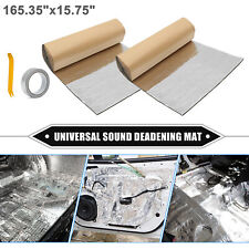 2pcs Car Sound Deadening Mat 157mil 36sqft Heat Insulation Aluminum Foil Foam picture