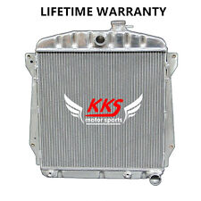 Polished KKS Aluminum Radiator Fit 1943-48 CHEVY CAR SEDAN COUPLE V8 SWAP 44 45 picture