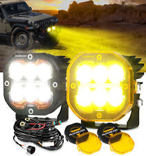 AUXBEAM 2pcs 3inch LED Work Light Cube Pods DRL Turn Signal Lamp For Dodge Ram picture