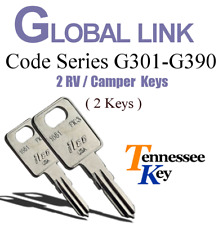 2 Global Link RV & Camper Lock keys / Select the key code  / Series G301 - G390 picture