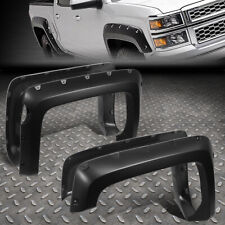 [4PCS]FOR 14-19 CHEVY SILVERADO 1500 5.8' BED POCKET-RIVETED WHEEL FENDER FLARES picture