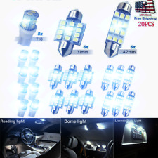 6500K LED Interior Lights Bulbs Kit Car Trunk Dome License Plate Lamps 20pcs NEW picture