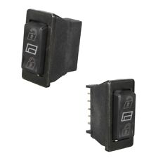 2x Car Power Door Lock Switch Unlock Spring Return 5-Pin 12V DC DPDT Universal picture