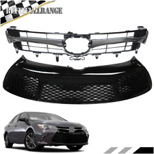 For 2015-2017 Toyota Camry SE XSE Front Bumper Upper & Lower Grille Black Grill picture