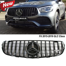Glossy Black GTR Style Grille For 2015-2019 Mercedes Benz X253 GLC300 GLC250 picture