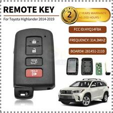 Smart Key For Toyota Highlander 2014 - 2019 Keyless Remote Key Fob 281451-2110 picture