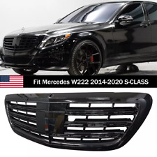 Black Front Grille Grill Fit Mercedes W222 2014-2020 S400 S580 S65 S63AMG S550 picture