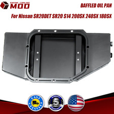 HIGH CAPACITY 4.5L BAFFLED OIL PAN FOR NISSAN S13 S14 240SX 180SX 200SX SR20DET picture