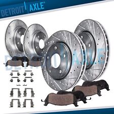 Front Rear DRILLED Rotors + Brake Pads for Chrysler Sebring Dodge Stratus Galant picture
