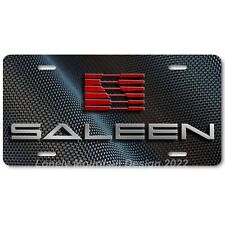 Ford Mustang Saleen Inspired Art on Carbon FLAT Aluminum Novelty License Plate picture