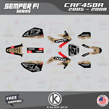 Graphics Kit for HONDA CRF450R (2005-2008) Semperfi - RED picture