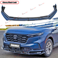 For 2023-24 Honda CR-V Glossy Black ABS Front Bumper Lip Spoiler Splitter Body picture
