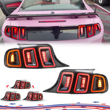 LED Tail Light For 2010-14 Ford Mustang Shelby Sequential Red Brake Signal Lamps picture