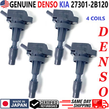 GENUINE DENSO x4 Ignition Coils For 2015-2022 Hyundai & Kia 1.6L I4, 27301-2B120 picture